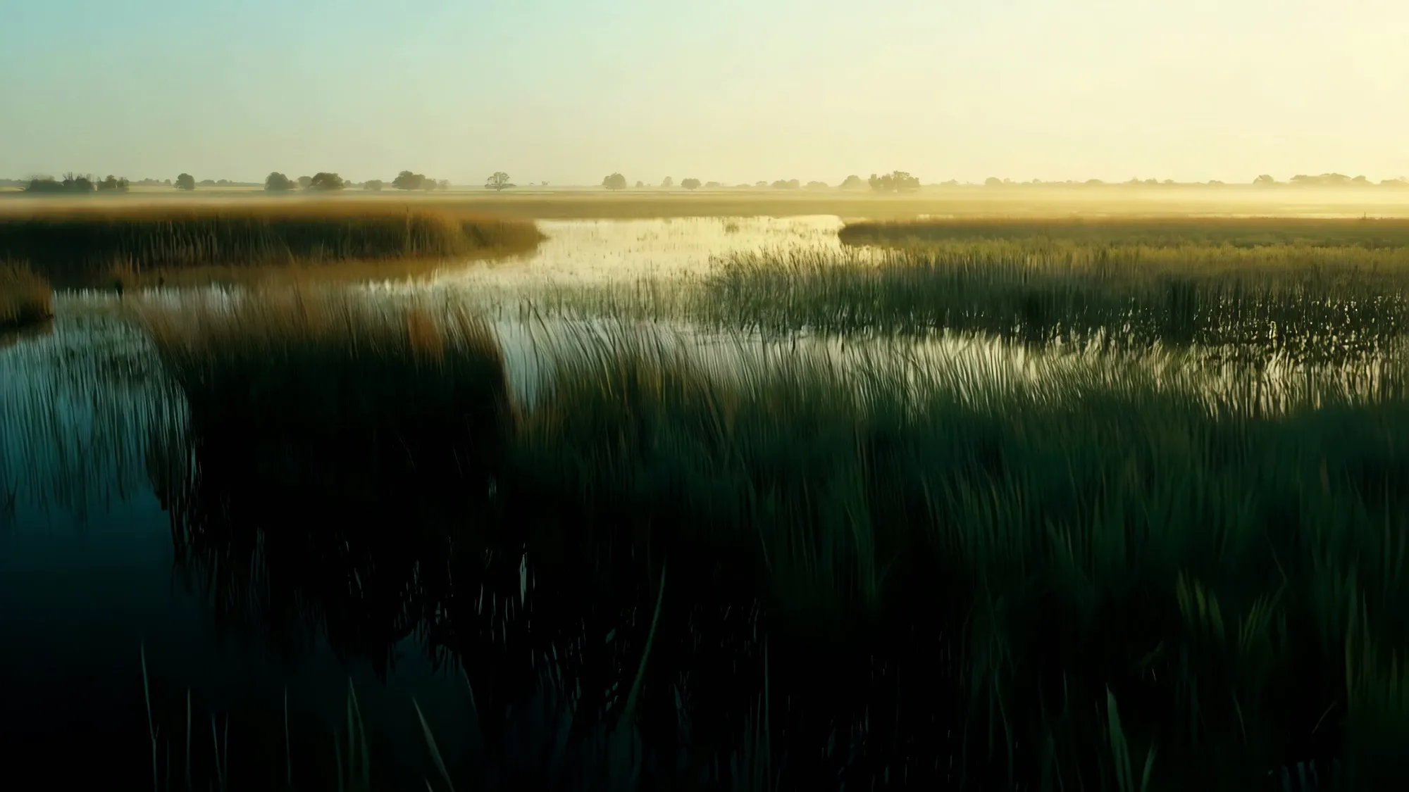Lowcountry tidal marsh at golden hour