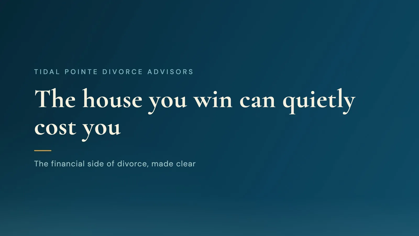 Should You Keep the House in Your Divorce?